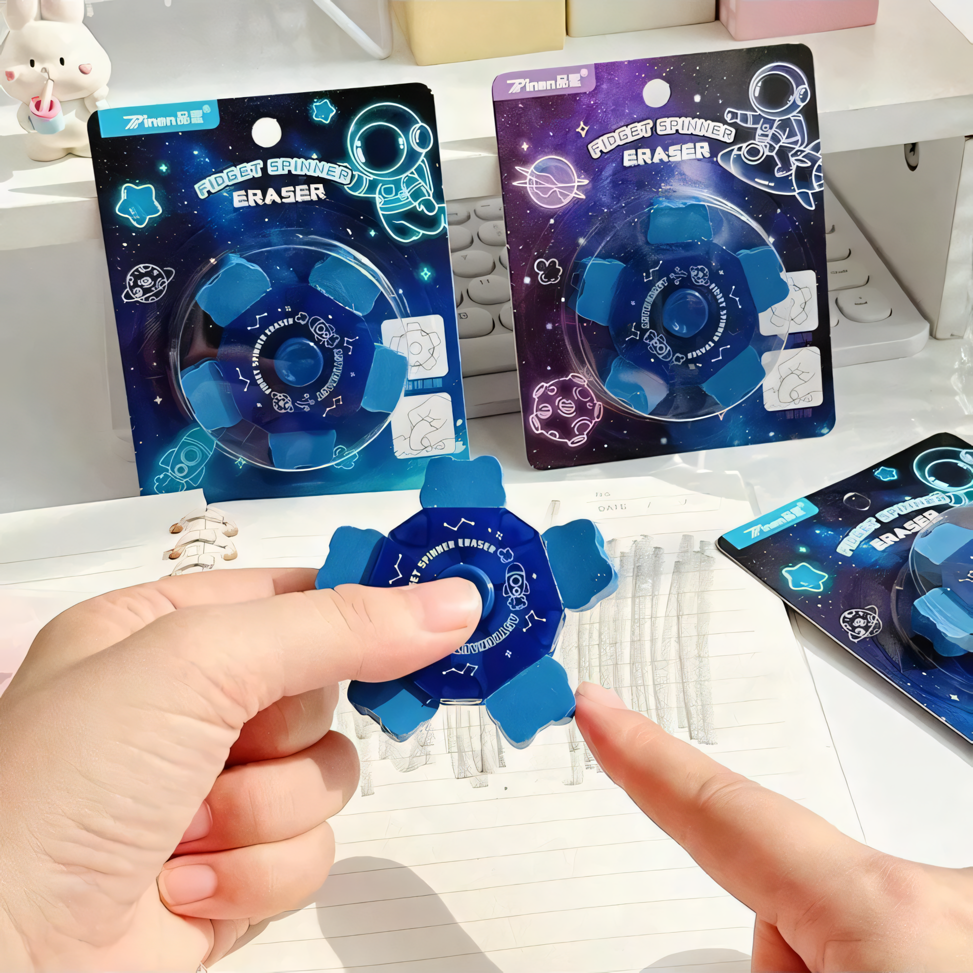 Astronaut Fidget Spinner Eraser