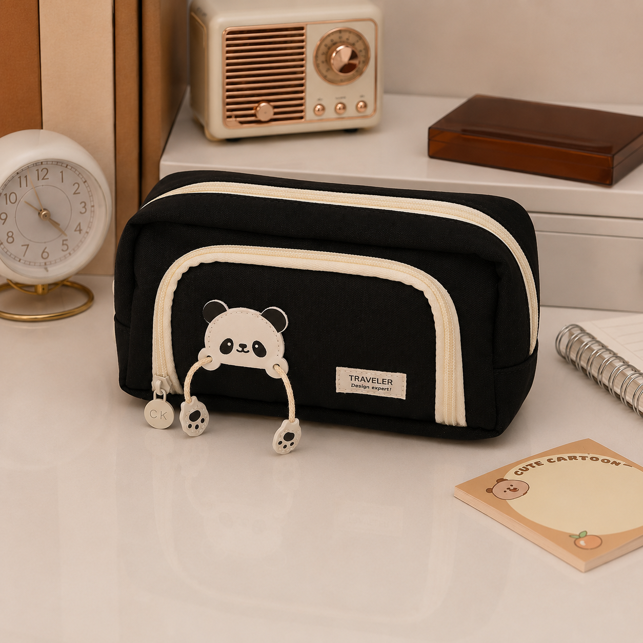 Panda Pocket Pencil Pouch