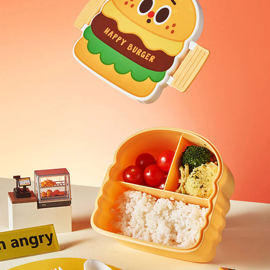 Cute Burger Kid Lunch Box