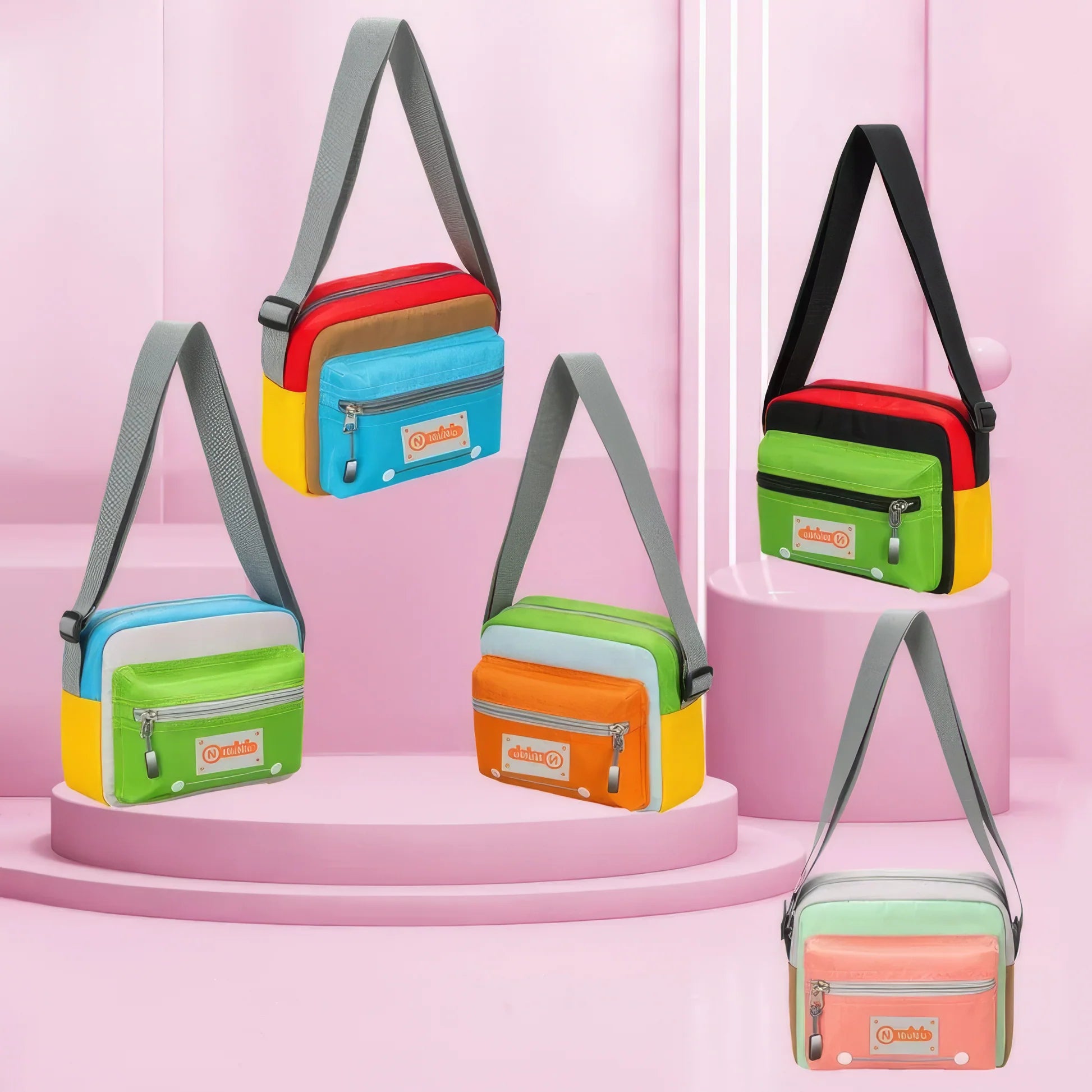 Casual Multi-Color Sling Bag