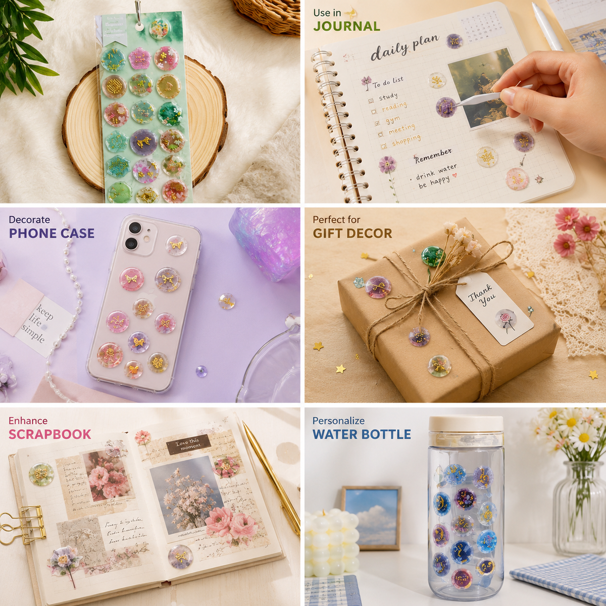 Dreamy Trinket Crystal Sticker Sheet