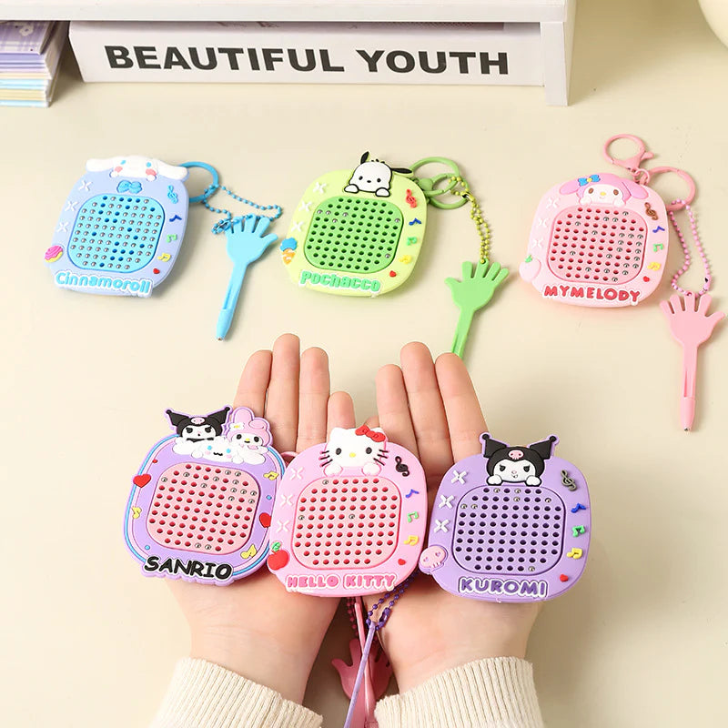 Cute Kawaii Cartoon Mini Magnetic Drawing Board Keychain