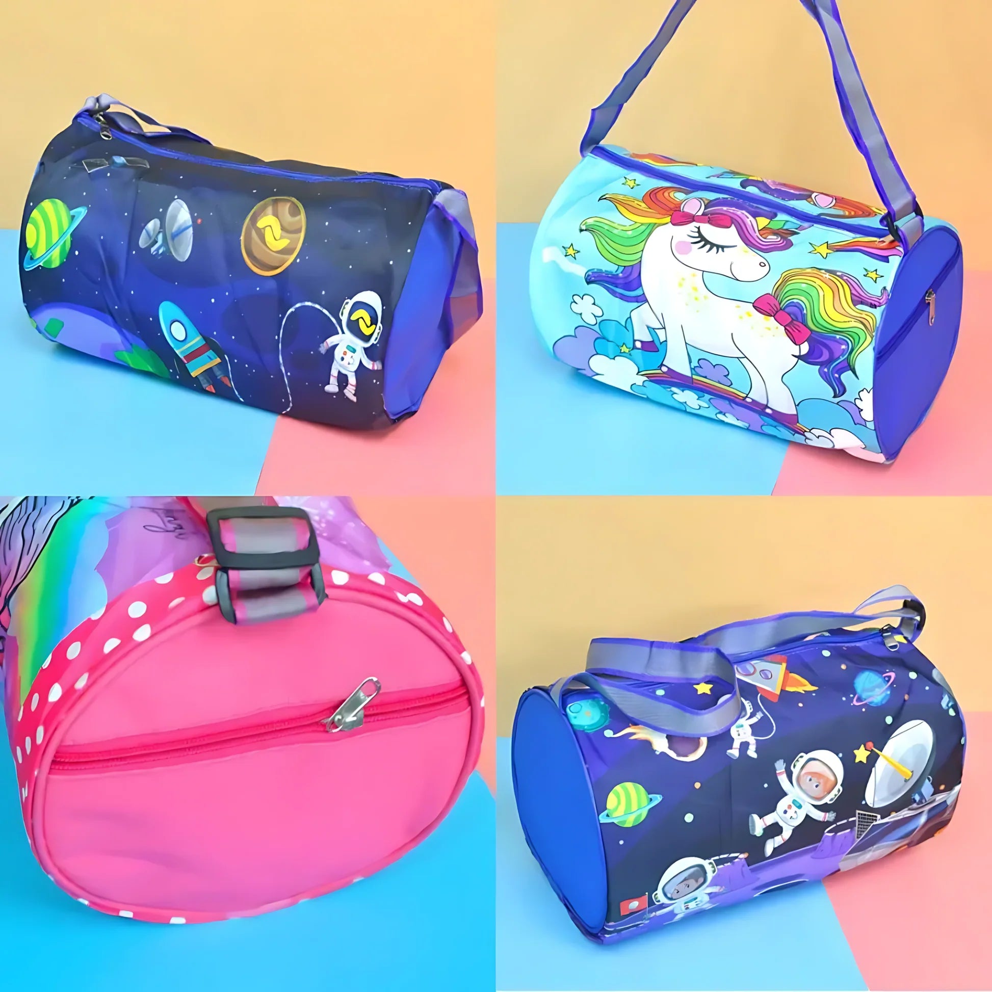 Kid Cartoon Character Duffle Bags
