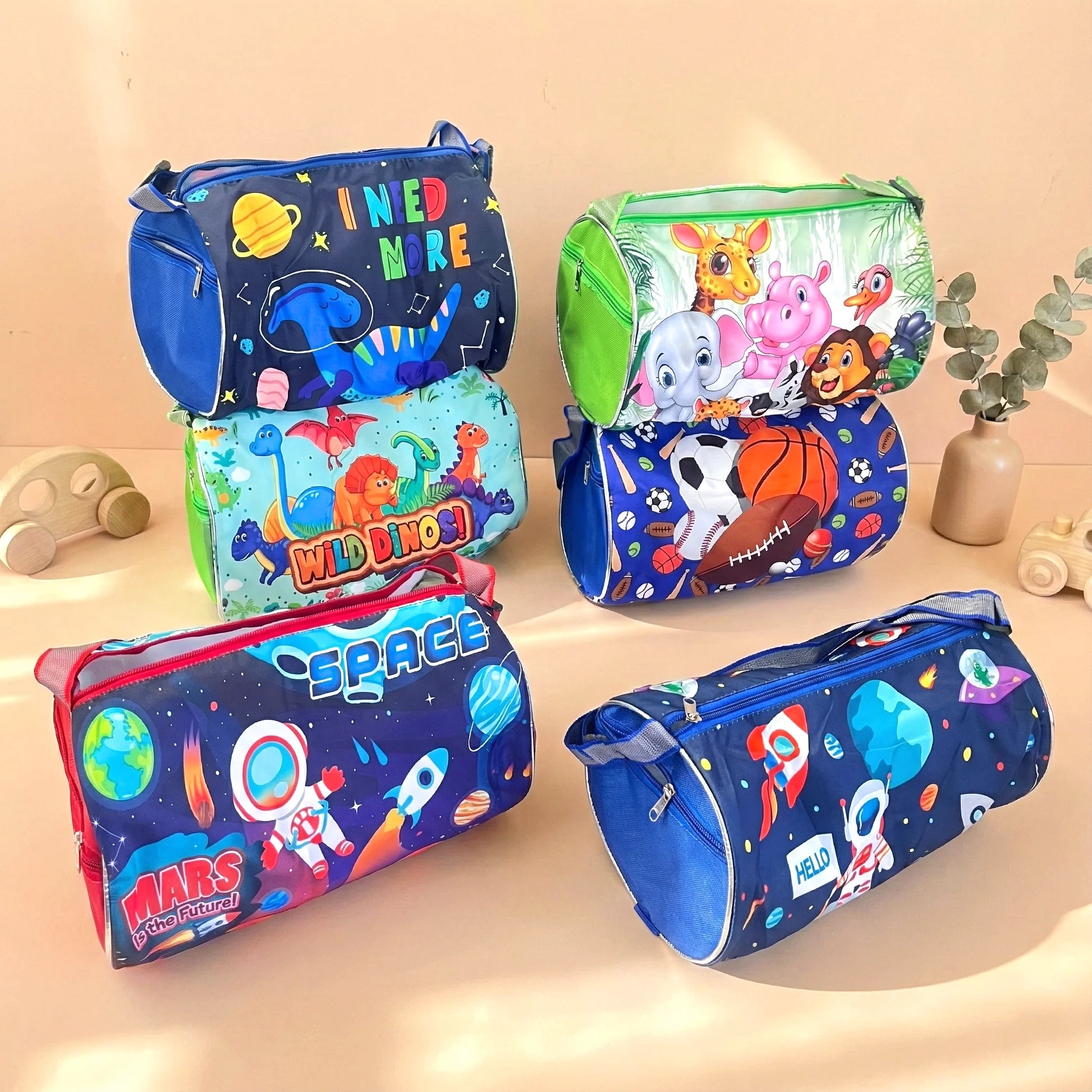 Kid Cartoon Character Duffle Bags