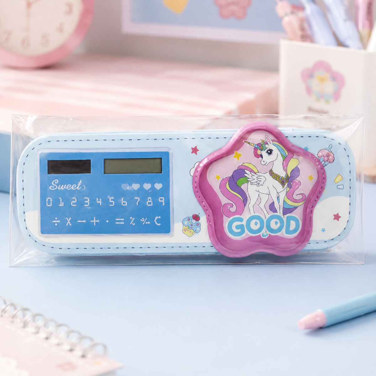 Starry Unicorn Calculator Pouch