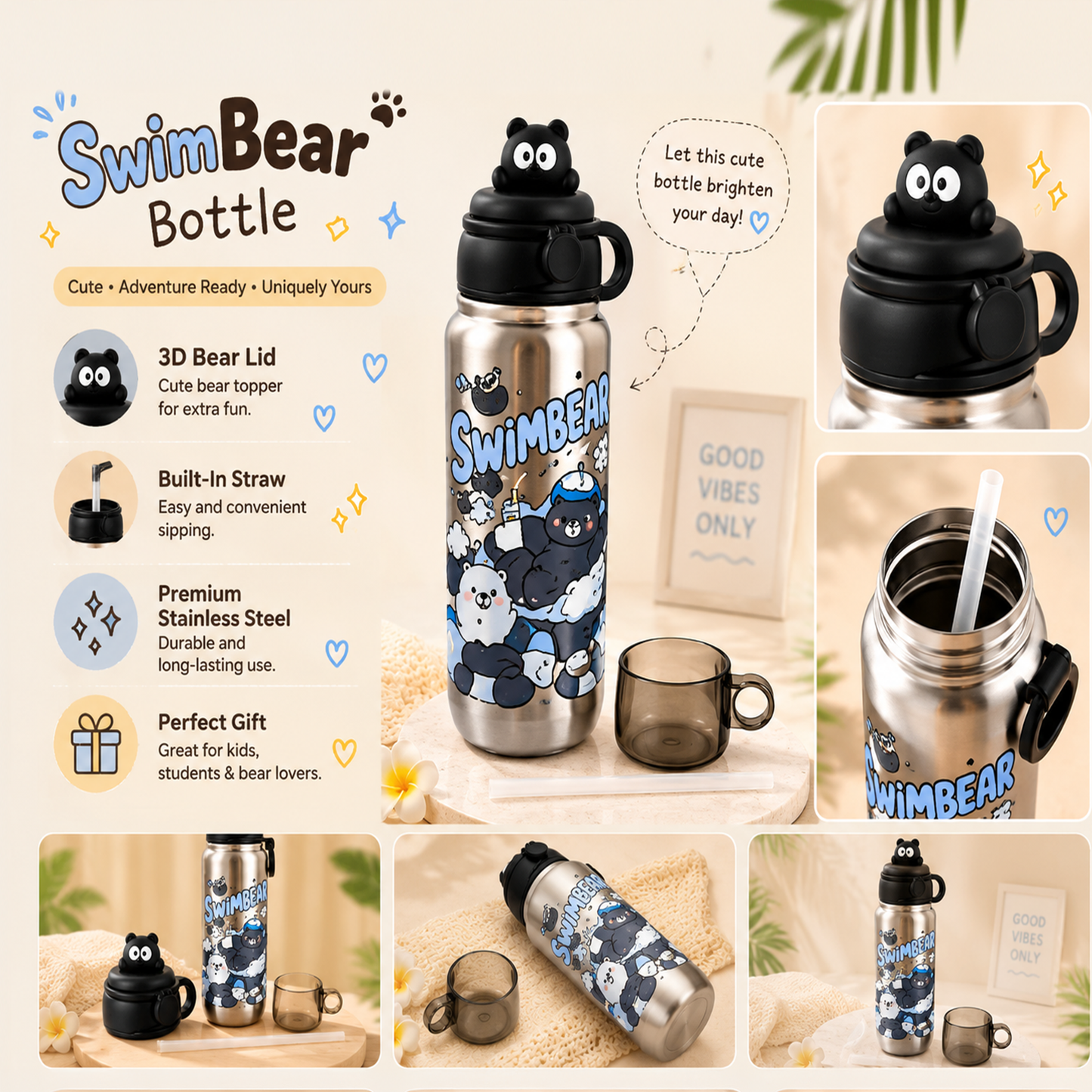 Swim Bear Bottle