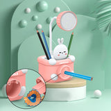 3-in-1 Kids USB Rechargeable Night Lamp + Sharpener & Pen Stand