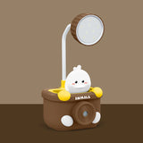 3-in-1 Kids USB Rechargeable Night Lamp + Sharpener & Pen Stand