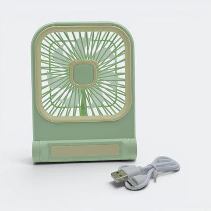 Mint Bear Foldable Fan