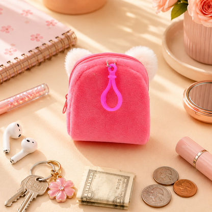 Bunny Bow Coin Pouch