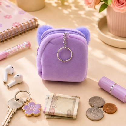 Bunny Bow Coin Pouch