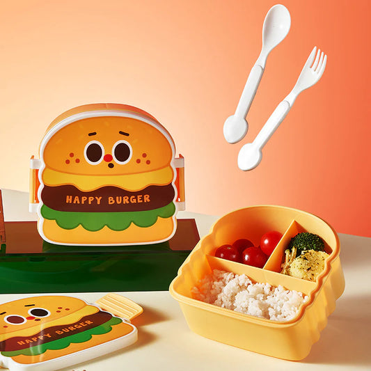 Cute Burger Kid Lunch Box