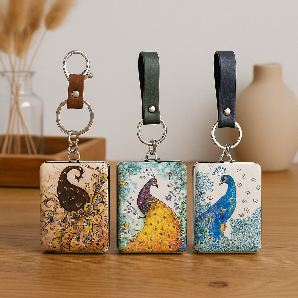Royal Feathers Keyring