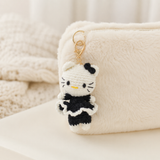 Crochet Cat Charm Keychain