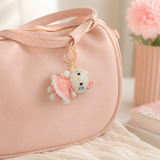 Crochet Cat Charm Keychain