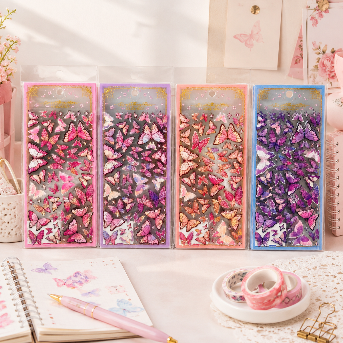 Flutter Bloom Butterfly Sticker Sheet