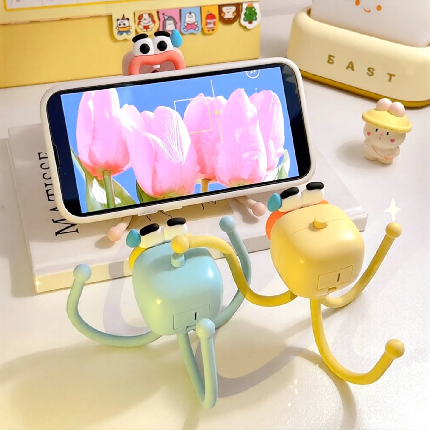 Cute Octopus LED Night Lamp & Phone Holder