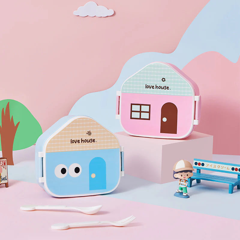 Cute House Kid Lunch Box