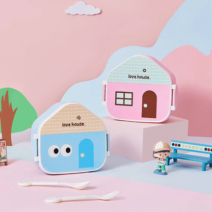 Cute House Kid Lunch Box
