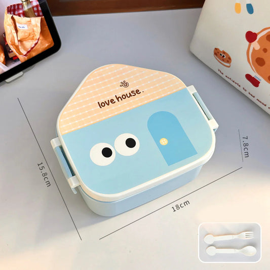 Cute House Kid Lunch Box