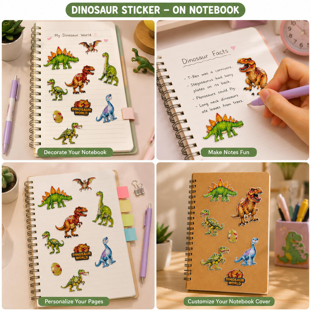 Jurassic Adventure 3D Sticker Sheet