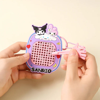 Cute Kawaii Cartoon Mini Magnetic Drawing Board Keychain