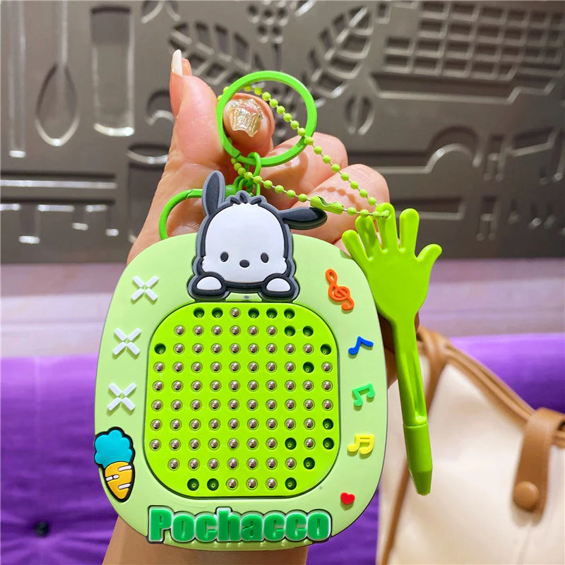 Cute Kawaii Cartoon Mini Magnetic Drawing Board Keychain