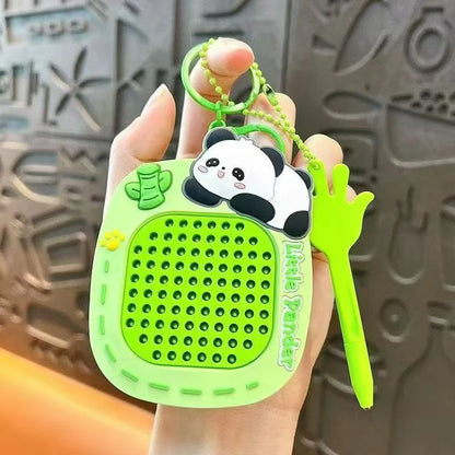 Cute Kawaii Cartoon Mini Magnetic Drawing Board Keychain