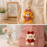 Snuggle Bear Keychain