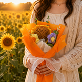 Sun Bloom Crochet Bouquet