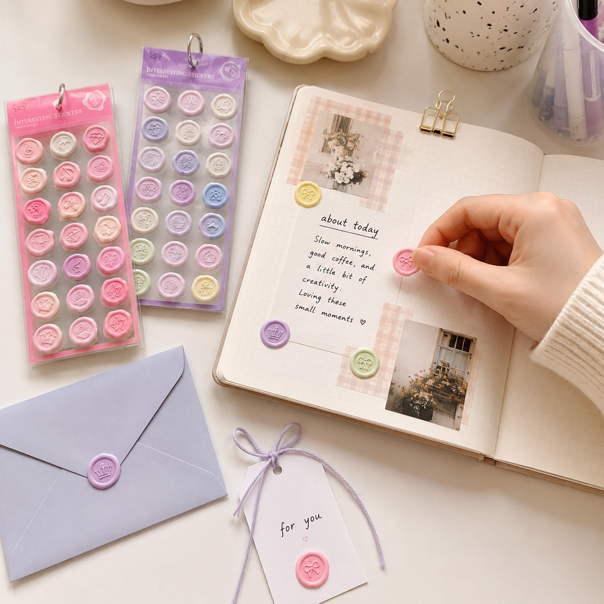 Sweet Seal Crystal Sticker Sheet