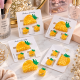 Tropical Fruit Mini Hair Clip Set