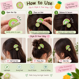Tropical Fruit Mini Hair Clip Set
