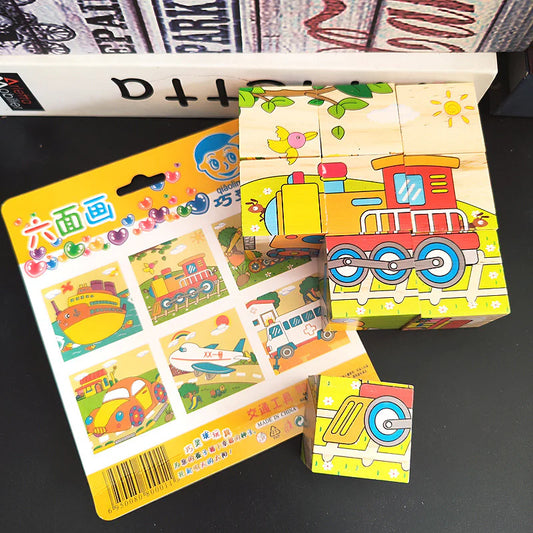 Wooden Picture Puzzle Blocks