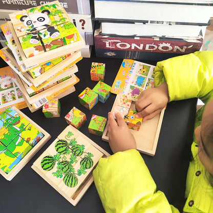 Wooden Picture Puzzle Blocks