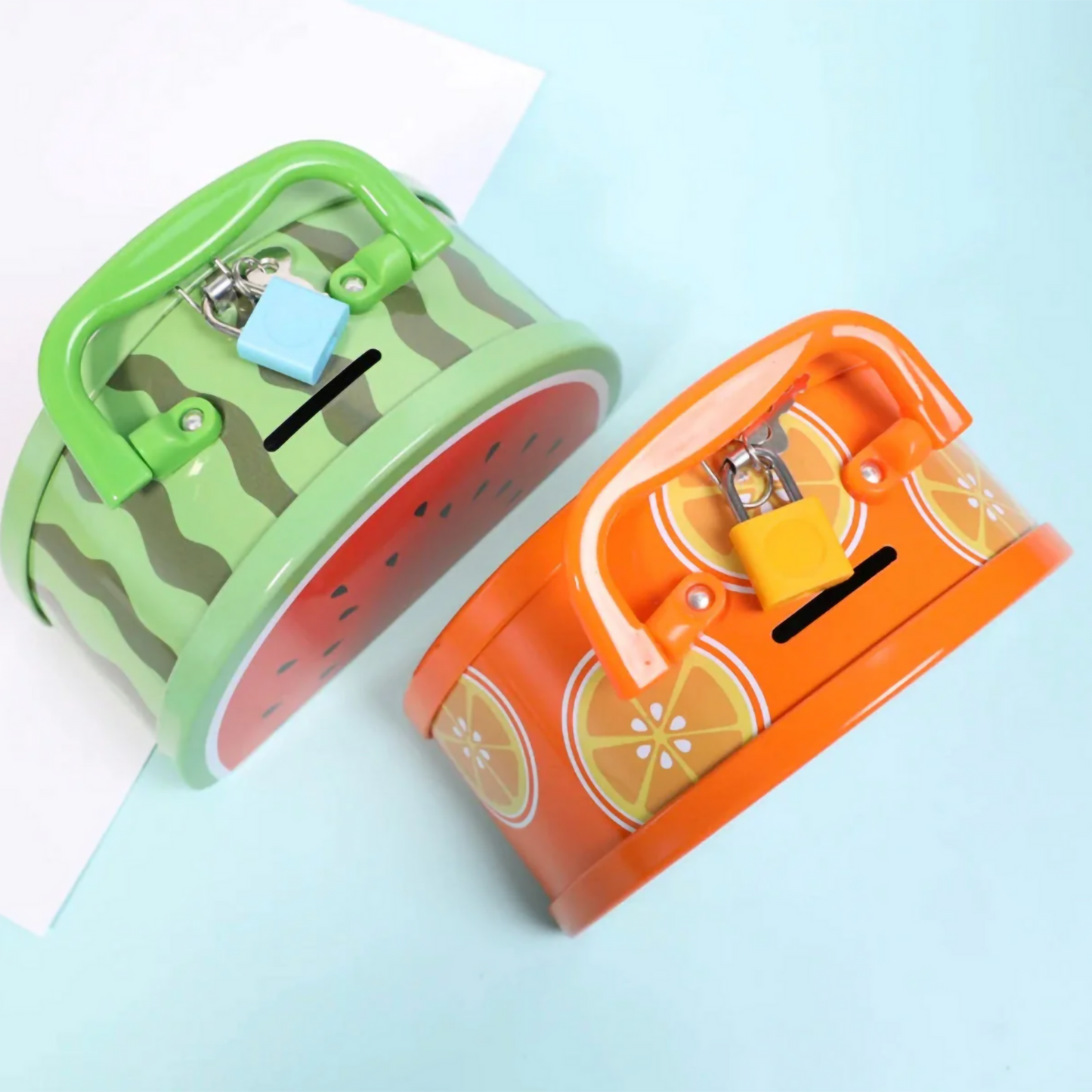 Metal Fruit Piggy Bank