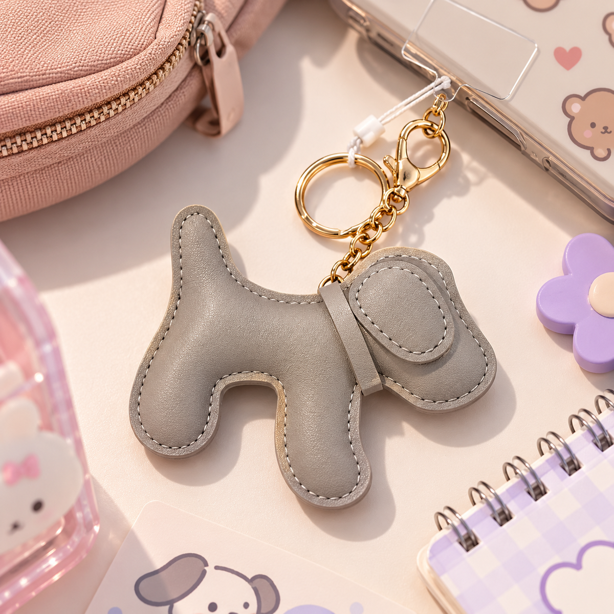 Silver Star Phone Charm